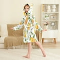 thumbnail image 4 of FORMRS Niños Bathrobe Unisex Hooded Robe Soft Plush Pajamas Sleepwear, Size 2-3T, Orange Bees, 4 of 7