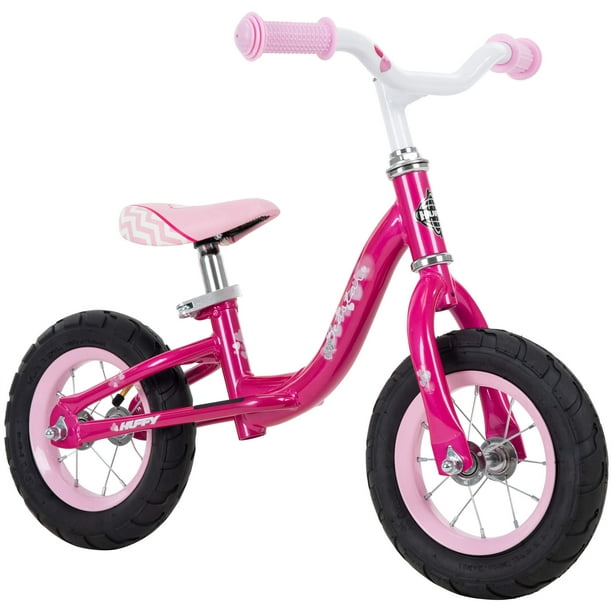 Huffy 10inch Sea Star Girls' Balance Bike for Kids, Pink