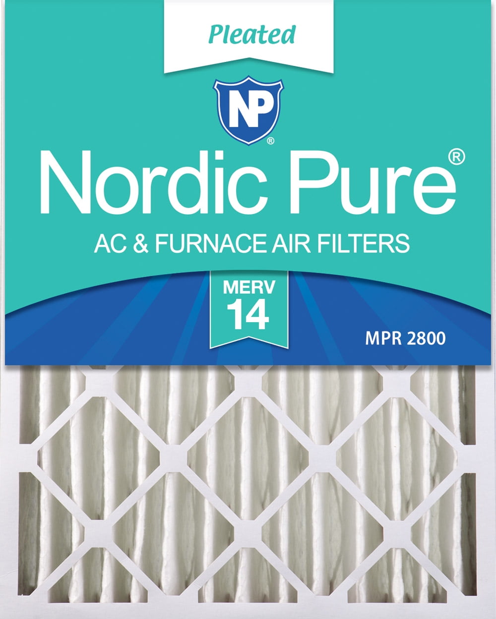 20x25x4 Air Filter Furnace Merv 12 Bulk Pack Nordic Pure 11 Pleated AC 