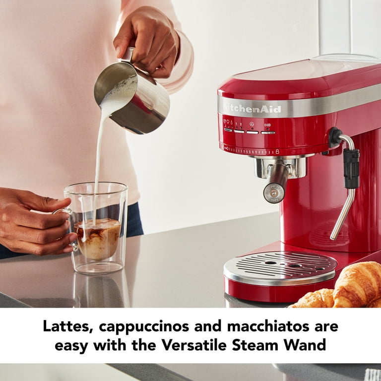 KitchenAid Metal Semi-Automatic Espresso Machine, Empire Red