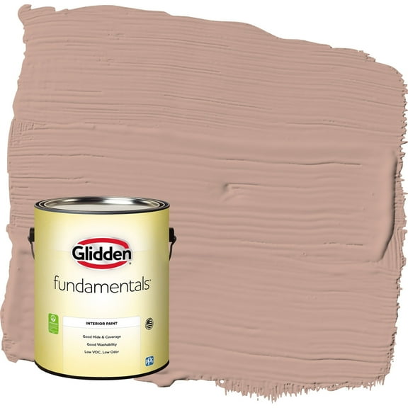 Glidden Fundamentals Just Rosey / Orange Semi-Gloss Interior Paint, 1 Gallon