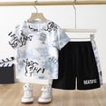 thumbnail image 5 of Leey-World 2t Boys Outfit Sets Summer Boys 2 Piece Athletic Outfits Short Sleeve Sport T-shirt and Shorts Summer Casual Clothes for 6-12 Years Summer Boys Outfits(Sky Blue,9-10 Years), 5 of 9