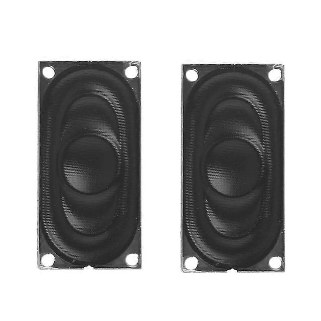 1 Pair Mini Speakers 2040 8Ohm 2W for Laptop Portable Speaker Rectangle Speaker Metal Frame Speaker