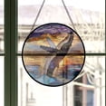 thumbnail image 3 of Breaching Humpback Whale: Stained Glass-Style Christmas Ornament - Made With Real Glass, Stained Glass Ornament 2025, Holiday Decoration, Seasonal Keepsake Gift, Unique, 3 of 6