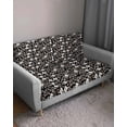 thumbnail image 3 of Black White Floral Couch Cushion Covers Stretch, Washable Sofa Seat Covers Individual Seat Cushion Sofa Slipcovers Farmhouse Vintage Botanical Leaves Couch Cover Furniture Protector S-1PCS, 3 of 7