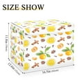 thumbnail image 3 of Citrus spice watercolor pattern Storage Cubes with Lid Fabric Storage Bins Boxes Handles Cotton Linen Closet Organizer Container Decorative Foldable Washable Shelf Cloth Basket, 3 of 5