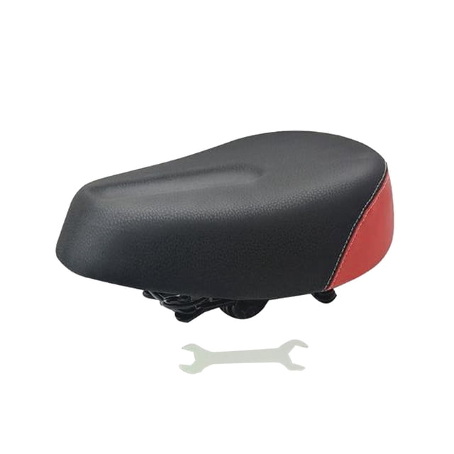 Comfort E Bike Saddle Cojín aire libre Wide Mountain Road Bike Rojo kusrkot Sillín de bicicleta