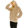 thumbnail image 3 of Haute Edition Women's Colorblock and Solid 1/4 Zip Sherpa Hoodie, 3 of 4