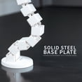 thumbnail image 6 of VIVO White Clamp-on Vertebrae Cable Management Kit, Desk 4 Entry Wire Organizer, 6 of 9