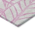 thumbnail image 4 of 5' X 8' Pink And Beige Floral Washable Indoor Outdoor Area Rug, 4 of 5