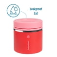 thumbnail image 3 of ThermoFlask para tarro de comida, 20 onzas, paquete de 2 unidades, aislante, color verde frambuesa, 3 of 6