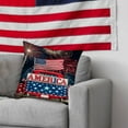 thumbnail image 4 of SLYNSHome Independence Day Pillow Covers Decorations 18x18 inch 4th of July Patriotic American Flag Throw Pillowcase Memorial Day Cushion Cover for Sofa Bed Car, 4 of 6