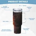 thumbnail image 5 of Lsque Tennis Ball On Fire And Water Pattern 40 OZ Ice Bully Cup with Handle and Straw, Double Wall Stainless Steel Tumbler Travel Coffee Cup with Lid for Christmas Present, 5 of 8