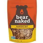Bear Naked 100% Natural Granola Honey, Banana Chips, Walnuts & Almonds 12 oz Pack of 4