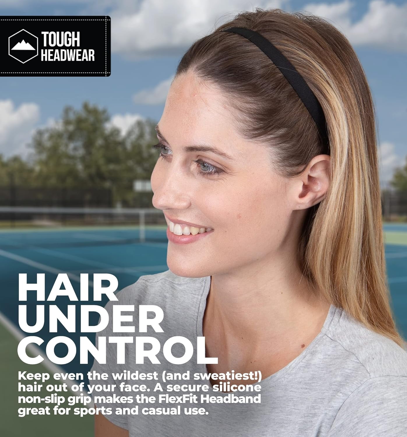 Tough Headwear Moisture Wicking Headwear Elastic Headbands Tough