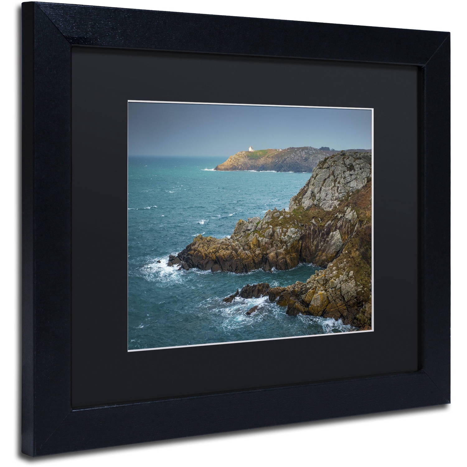 Trademark Fine Art "Land of Legend" Canvas Art by Mathieu Rivrin, Black Matte, Black Frame