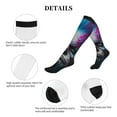 thumbnail image 5 of Sikiie Modern Abstract Colorful Skull 1 Pairs Compression Socks for Men and Women 15-20 mmHg Running Support Socks, 5 of 7