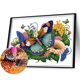 thumbnail image 5 of Pintura de diamante 5D DIY parcial con forma especial, kit de mariposa y flor, 40x30cm, 5 of 9
