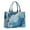 Blue Gold Marble, variant on Large Capacity Tote Bag,Blue Gold Marble Pattern Handbag Fashion Luxury Tote Bag,15.7"x13"x 5.1" Inches,Laptop Compatible
