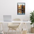 thumbnail image 3 of Stupell Industries Modern City Reflection over Canal Black Framed Giclee Art, 12 x 18, by Petals Prints Design, 3 of 8
