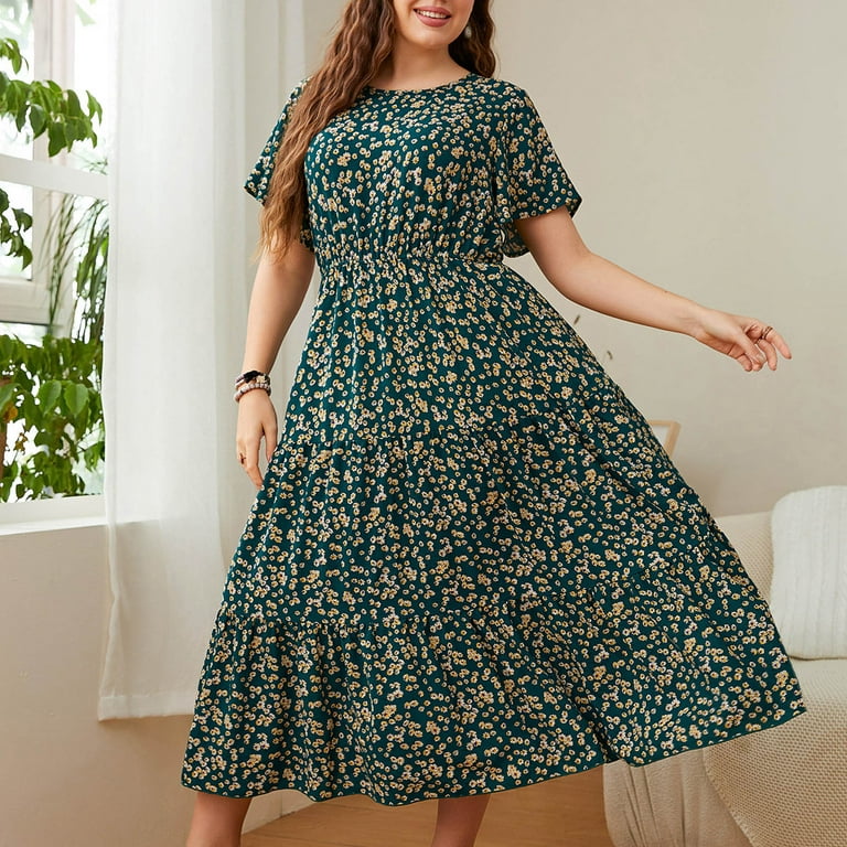 Women's Chiffon Loose Sleeved Fashion Designer Long Dresses (Plus Size –  International Women's Clothing - Women's fashion designer plus size clothes