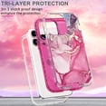 thumbnail image 2 of Dteck Case for iPhone 12 Mini Marble Printed Pattern Tri-Layer Protection Full Body Protection IMD Pattern Hybrid Shockproof Case Cover For iPhone 12 Mini,E, 2 of 5