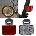 thumbnail image 2 of Bicycle Bike Handlebar Reflector Reflective Front Rear Warning Light Safety Lens, 2 of 7