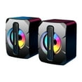 thumbnail image 2 of Birdeem Light Emitting Computer Speaker Usb Mobile Phone Laptop Desktop Mini Speaker Hifi Stereo Sound Cable Subwoofer Computer Audio 2 Pcs, 2 of 9