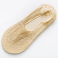 thumbnail image 2 of Dresfit 5 Pairs Lace No Show Socks for Women Non Slip Invisible Flat Socks for Flats Loafers Breathable Lace Socks for Ladies Casual Wear Complexion, 2 of 3