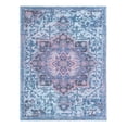 thumbnail image 3 of Unique Loom Renaissance Collection Area Rug - Roma (9' 2" x 12' Rectangle Light Blue/Orange), 3 of 7