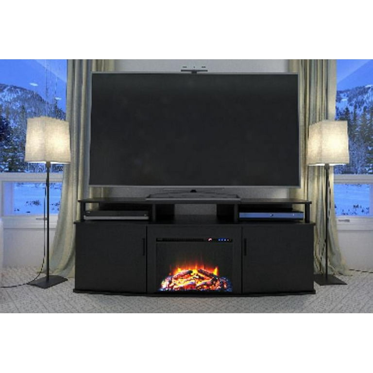 Ameriwood home carson electric fireplace tv console sale for tvs up to 70