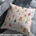 thumbnail image 2 of jejeloiu Kawaii Bear Snowmen Fabric by the Yard 1 Yard,Christmas Tree Home Decor Fabric by the Yard,Bell Stars Bow Sewing Fabric For Girls,,Microfiber Bedroom Decor, 2 of 6