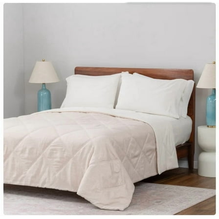 Herringbone Microfiber Down Alternative Blanket