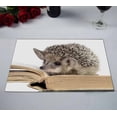 thumbnail image 2 of PKQWTM Cute Hedgehogs Read Book Kitchen Dining Table Mats Placemats Size 12x18 Inches, Set of 2 Pieces, 2 of 2