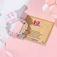 thumbnail image 6 of FENOHREFE Rainbow Bracelet with Number Rainbow Bracelet with Number Pendnat Girls Fashion Jewelry Birthday Gifts, 6 of 7
