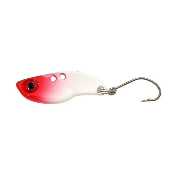 Trout Spoons Kit Fish Tackle Spoons Kit Sequins Trembling Wobbler Fishing  Lure Mini Crankbait Sinking Baits for Saltwater Bass Red 