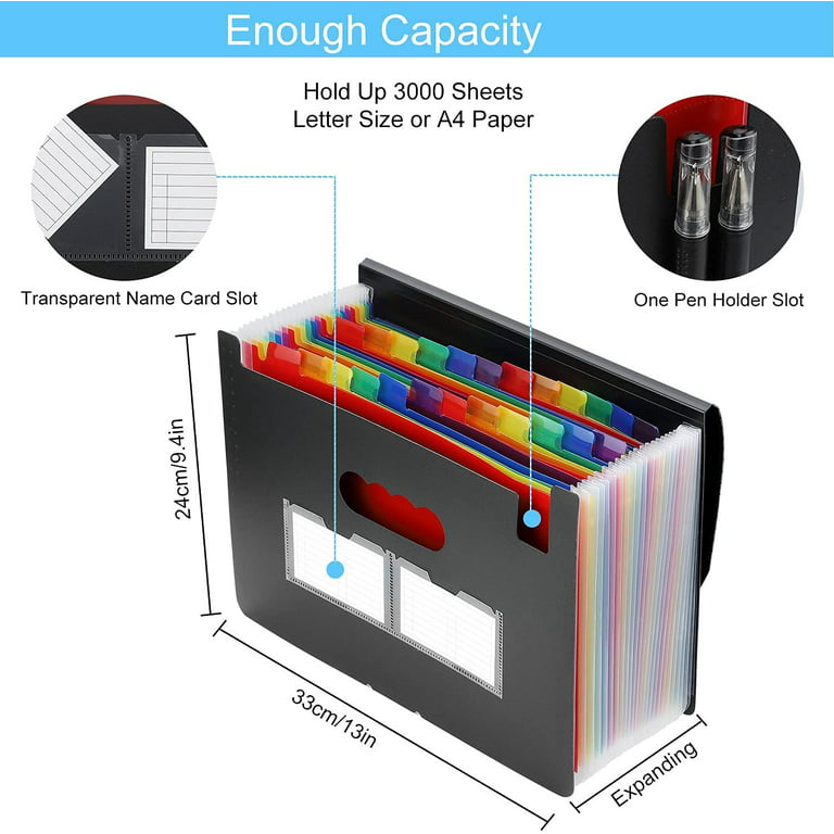 PP Zip Pencil Case, Expandable File Organizer - High Capacity, Easy Paper  Management