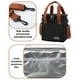 thumbnail image 3 of Bolsa bento engrosada y bolsa aislante cuadrada de altura bolsa de hielo portátil para exteriores negro, 3 of 8