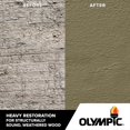 thumbnail image 3 of Olympic Rescue It Solid Exterior Deck Resurfacer and Primer with Sealant Drift, 3 Gallon, 3 of 7