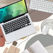 Desk Pad, Boho Mouse Pad, Desk Mat, Desk Mats on Top of Desks, Abstract Century Minimalistic Desk Pad for Keyboard and Mouse, Large Desk Cover Mat, Cute Desk Mat, 35.3x15.7''''