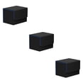 thumbnail image 2 of Vogacara Caja de almacenamiento de cubierta de tarjeta coleccionable con organizador de tapa Estuches para juegos Protector Organización de contenedor Azul negro 3piezas Vogacara CBP255150, 2 of 6