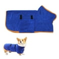 Premium Absorbent Hooded Dog Bathrobe Towel Quick Drying Pet Towel
