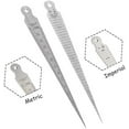 thumbnail image 3 of Taper Gage 1-15mm Stainless Steel Taper Welding Gauge Inch & Metric Feeler Gap 1/32-5/8 Inch Hole Diameter Measuring Tool for Tapering Measurement, 3 of 6