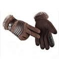 thumbnail image 5 of Touch Screen Winter Warm Men's Gloves Genuine Leather Casual Gloves Mittens for Men Outdoor Sport Full Finger Glove (Black-B), 5 of 6