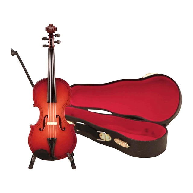 Elodie Wooden Miniature Violin Model Display Ornament Decorative Creative Musician Gift 14 cm
