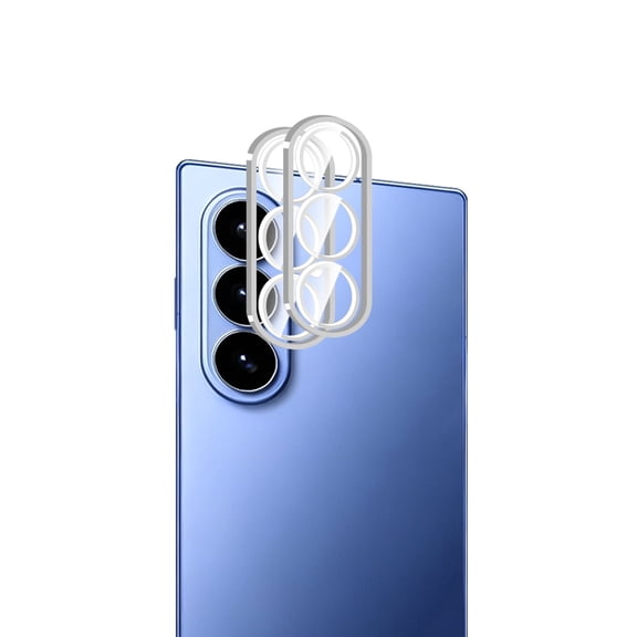 KIQ 2 Pack CLEAR Tempered Glass Screen Protector Cover for the Rear / Back Camera Lens Compatible with Samsung Galaxy Z Fold 8 Ultra