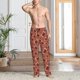 thumbnail image 2 of Fotbe American Football1 Pantalones de Pijama para Hombre, Pantalones de Dormir, Pantalones de Casa con Cintura Ajustable y Bolsillos-Large, 2 of 6