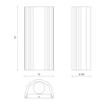 thumbnail image 3 of Alora Lighting Wv352206 Martine 2 Light 13" Tall Wall Sconce - Off White, 3 of 7