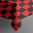 thumbnail image 3 of Red and Black Checkered Pattern Rectangle Tablecloth 60"x84",Waterproof Polyester Rectangle Table Cloth, Wipeable Spillproof Polyester Tablecloth for Dining, Camping, Indoor and Outdoor, 3 of 5