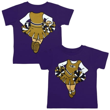 Baltimore Ravens Girls Toddler Cheerleader Dreams T-Shirt - (Best Nfl Cheerleader Uniforms)
